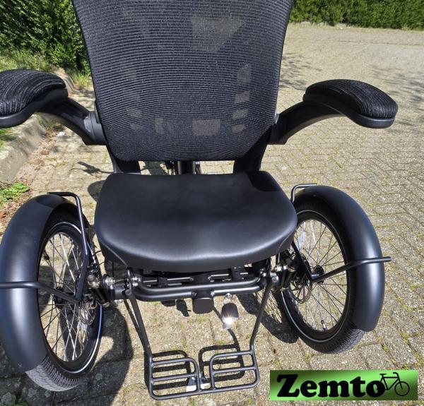 Elektro Dreirad Zemto-Mover T5, kleine Rikscha, mit Lastenrad Umbau Möglichkeit grau